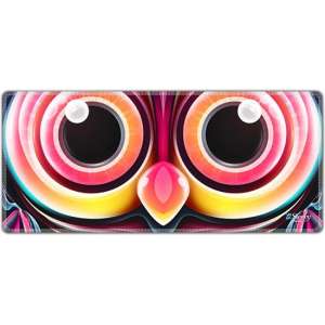 Muismat xxl gaming artistieke uil 90 x 40 cm - Sleevy