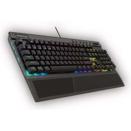 Rampage Hydra R7 Mechanisch Gaming Toetsenbord met polssteun  - RGB - Optische Switch- US Layout