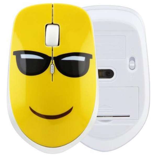 WiseGoods - Premium Stille Draadloze Emoji Muis - Ultradunne Ergonomische Muis met Cool Emoji Print