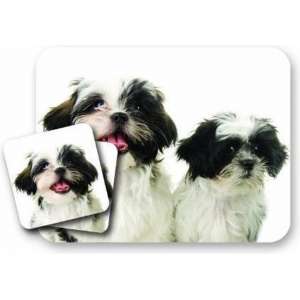 Little Gifts Shih Tzu - Muismat Met Twee Onderzetters