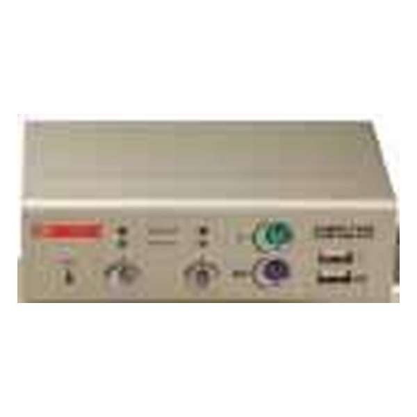 Longshine KVM-switches KVM Switch, 2x port, PS2/USB, 2x Cable