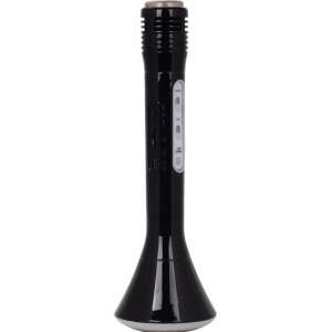 Shall karaoke microfoon met speaker en bluetooth zwart