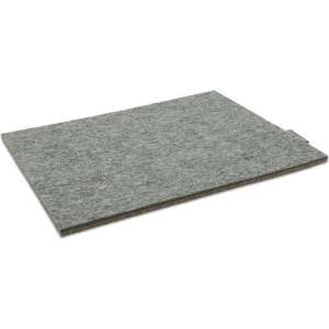 Minimalistische, ecologische muismat van 100% wol vilt en kurk. GRIJS