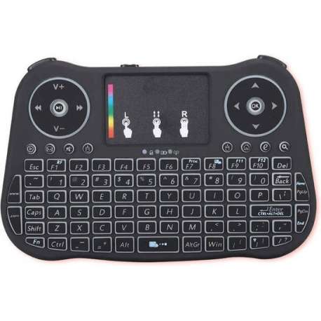 MT08 QWERTY Mini Toetsenbord met touchpad | Voor Android TV Box, Projector en meer