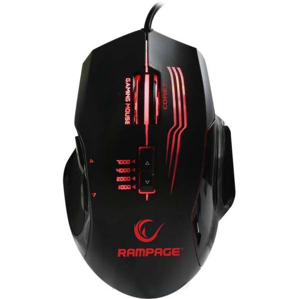 Rampage Core 7 Gaming Muis RX38 - 7000 DPI - RGB - Macro Software Rampage Core 7 Gaming Muis RX38 - 7000 DPI - RGB - Macro Software