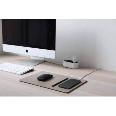 POUT HANDS3 PRO COMBO Fast charging wireless mouse pas with mouse Cream