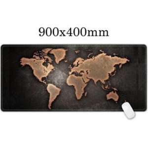 Ultimate Gaming Attributes Ruige Wereldkaart Gaming Mousepad | Large