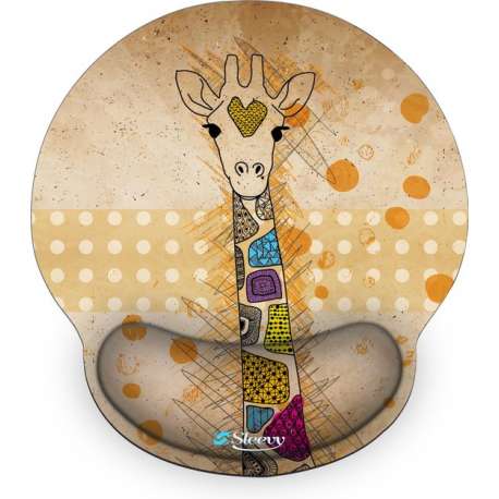Muismat polssteun giraffe - Sleevy