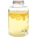 vidaXL Waterdispenser XXL met kraan 8 L glas transparant