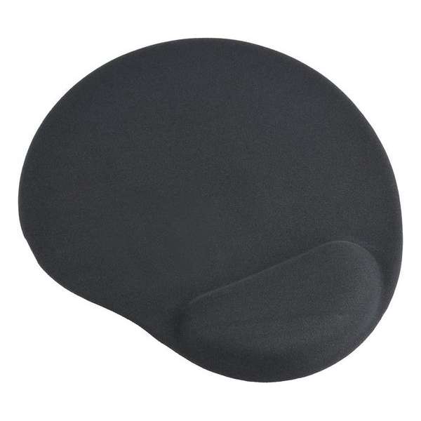 Muismat met gel polssteun, zwart