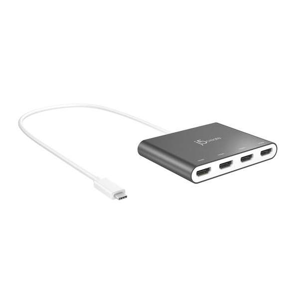 USB-C™ to 4-Port HDMI™ Multi-Monitor Adapter