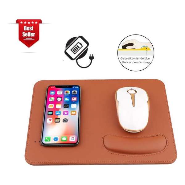 Multipad muismat | Muismat met polssteun | Anti slip | Mousepad | Muismat gaming | Thuiswerken | Bruin Multipad muismat | Muismat met polssteun | Anti slip | Mousepad | Muismat gaming | Thuiswerken | Bruin