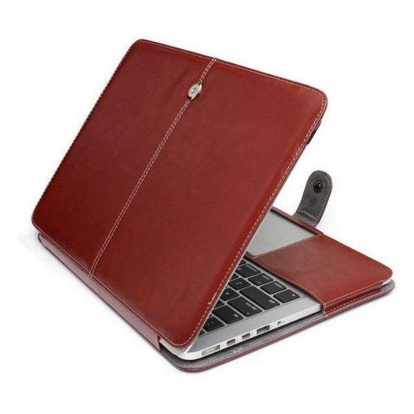 Leather Slim Sleeve MacBook 12 inch Bruin