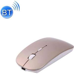 MC-008 Bluetooth 3.0 batterij Draadloze muis opladen voor laptops en Android-systeem Mobiele telefoon (goud)