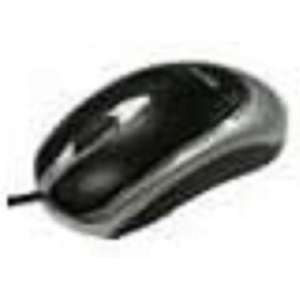 BenQ M 107 - Muis - optisch - 3 knop (pen) - met bekabeling - PS / 2, USB - zwart, zilver