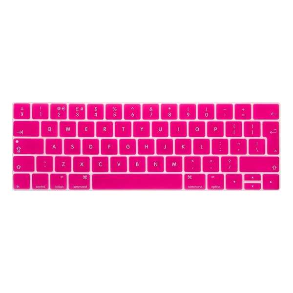 Toetsenbord Cover voor New Macbook PRO 13/15 inch (Touch Bar) 2016/2017/2018/2019 A1706 A1708 A1989 - Siliconen - Neon Pink