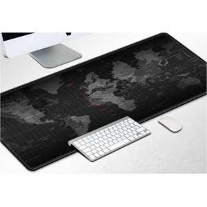 2 stuks MEGA Grote Computer Game Muismat (40 x 90 cm) Wereldkaart / Worldmap mousepad Gaming Muismat