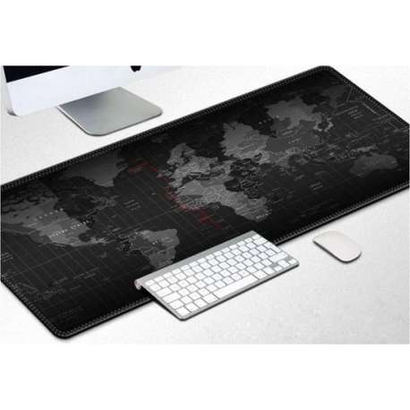 2 stuks MEGA Grote Computer Game Muismat (40 x 90 cm) Wereldkaart / Worldmap mousepad Gaming Muismat