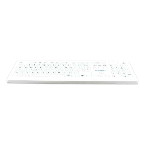 Purekeys full size bedraad hygiënisch medisch toetsenbord