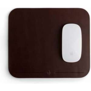 Mouse Pad - Leren - Muismat - Donkerbruin - Vintage