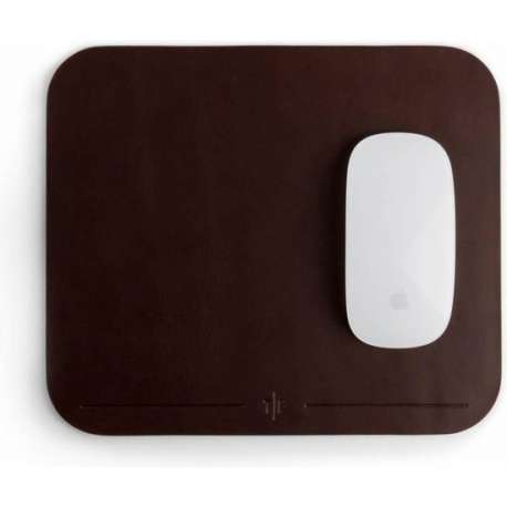 Mouse Pad - Leren - Muismat - Donkerbruin - Vintage