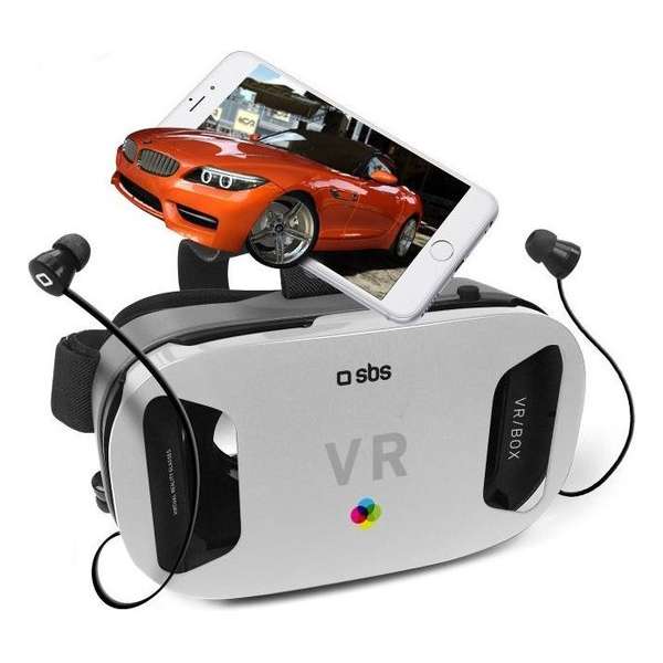 SBS TEVREARBOX Smartphonegebaseerd headmounted display Zwart, Wit headmounted display