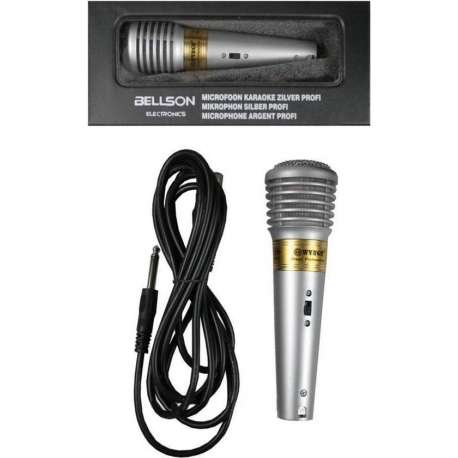 Microfoon Karaoke Zilver Profi