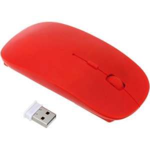 Grote Rode Draadloze Muis - 2.4 Ghz - USB - Voor PC, Laptop en Mac