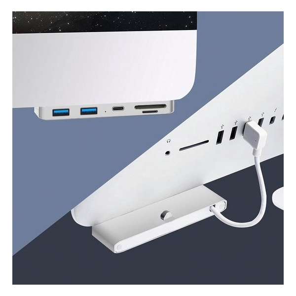 USB-hub adapter Imac 21.5 27 clamp | Imac USB 3.0 hub USB c SD-card | Rocketek aluminium USB-hub adapter Imac 21.5 27 clamp | Imac USB 3.0 hub USB c SD-card | Rocketek aluminium