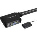 iogear 2-Port USB KVM Switch KVM-switch Zwart