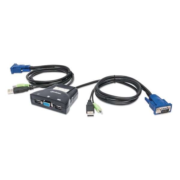 Manhattan 151245 KVM-switch Zwart
