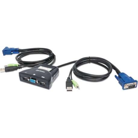 Manhattan 151245 KVM-switch Zwart