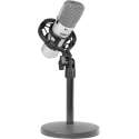 Studio microfoon - Vonyx CM400 studio condensatormicrofoon met shockmount en tafelstandaard - Ideaal voor studio of podcasts