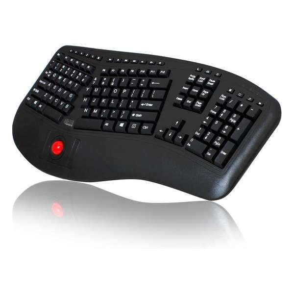 Adesso Tru-Form 3500 toetsenbord RF Draadloos QWERTY Amerikaans Engels Zwart