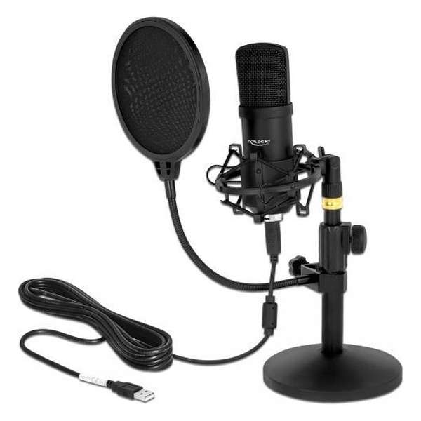 DeLOCK 66300 microfoon Zwart
