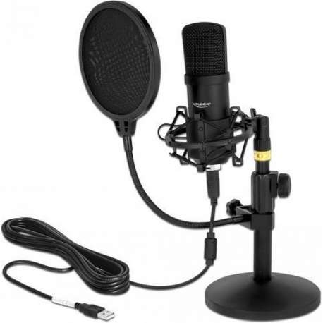 DeLOCK 66300 microfoon Zwart