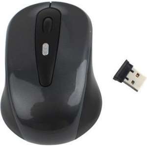 Draadloze 2.4 GHz 800 - 1600 DPI plug-en-play Optische Muis met Mini USB dongle (grijs)