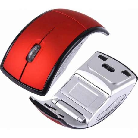 Draadloze 2 4 GHz 800-1200-1600 dpi-module Transceiver vouwen draadloze optische muis / Mice(rood)