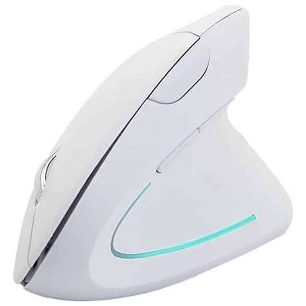 Batterijversie Draadloze muis Verticale 2,4 GHz optische muis (wit) Batterijversie Draadloze muis Verticale 2,4 GHz optische muis (wit)