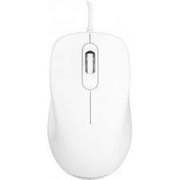 Modecom M-MC-0M10-200 MC-M10 WHITE ERGONOMIC WIRED OPTICAL MOUSE [USB, 1000 DPI, 2-button, Wheel]