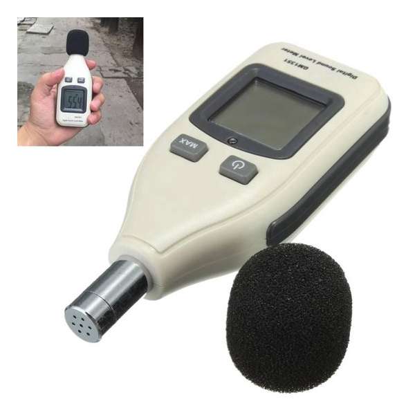 Hofftech Digitale Geluidmeter/ Decibelmeter 30-130dB Hofftech Digitale Geluidmeter/ Decibelmeter 30-130dB