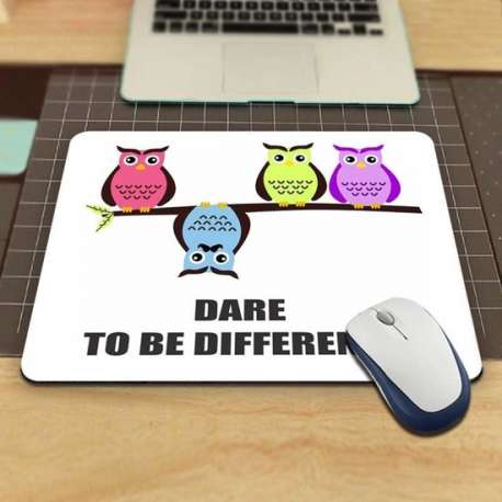 Leuke Muismat Met Uil 18X22cm - Muis - Kantoor - Bureau - Computer