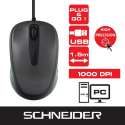 Schneider Optische Computer muis - 1.5m - Black