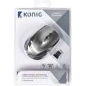 König CSMSDWL300 muis RF Draadloos Optisch 1600 DPI Ambidextrous