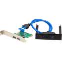 i-tec PCE22U3EXT interfacekaart/-adapter USB 3.2 Gen 1 (3.1 Gen 1) Intern