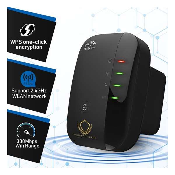 Wifi versterker stopcontact - Wifi Versterker Draadloos - Wifi - Wifi repeater - Wifi extender -