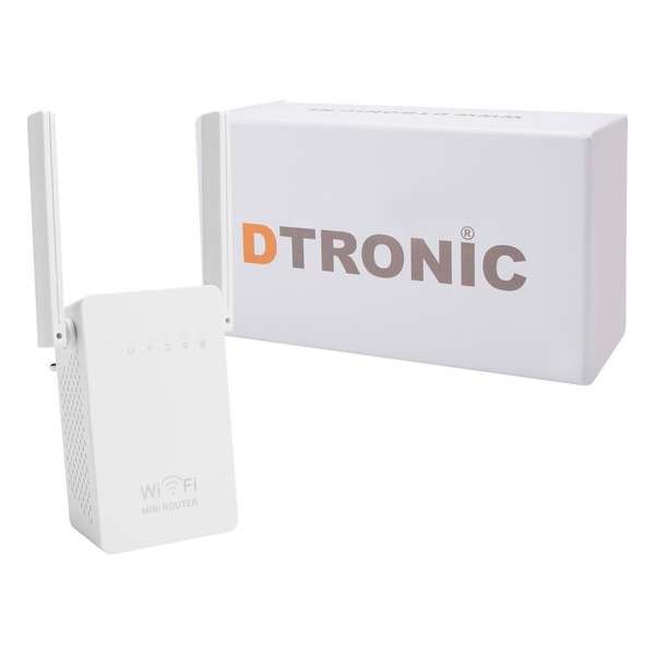 DTRONIC WR02E - wifi versterker - 300 Mbps DTRONIC WR02E - wifi versterker - 300 Mbps