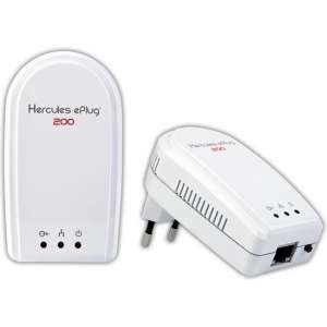 Hercules ePlug 200 Mini V2 Duo Ethernet 200Mbit/s netwerkkaart & -adapter