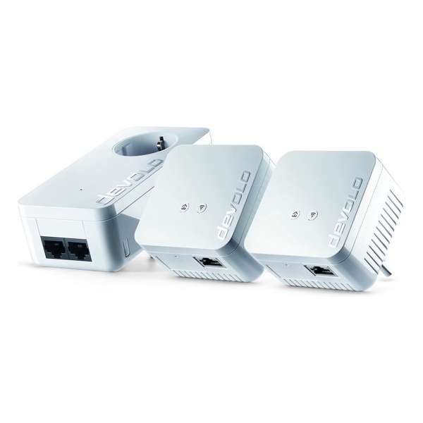 devolo dLAN 550 - Wifi Powerline - 3 suks - BE devolo dLAN 550 - Wifi Powerline - 3 suks - BE