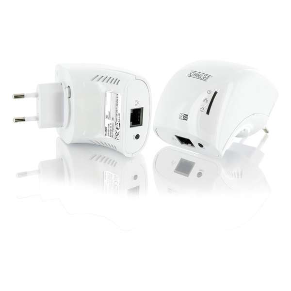 Schwaiger PLC502M Powerline zonder wifi - 2 Stuks
